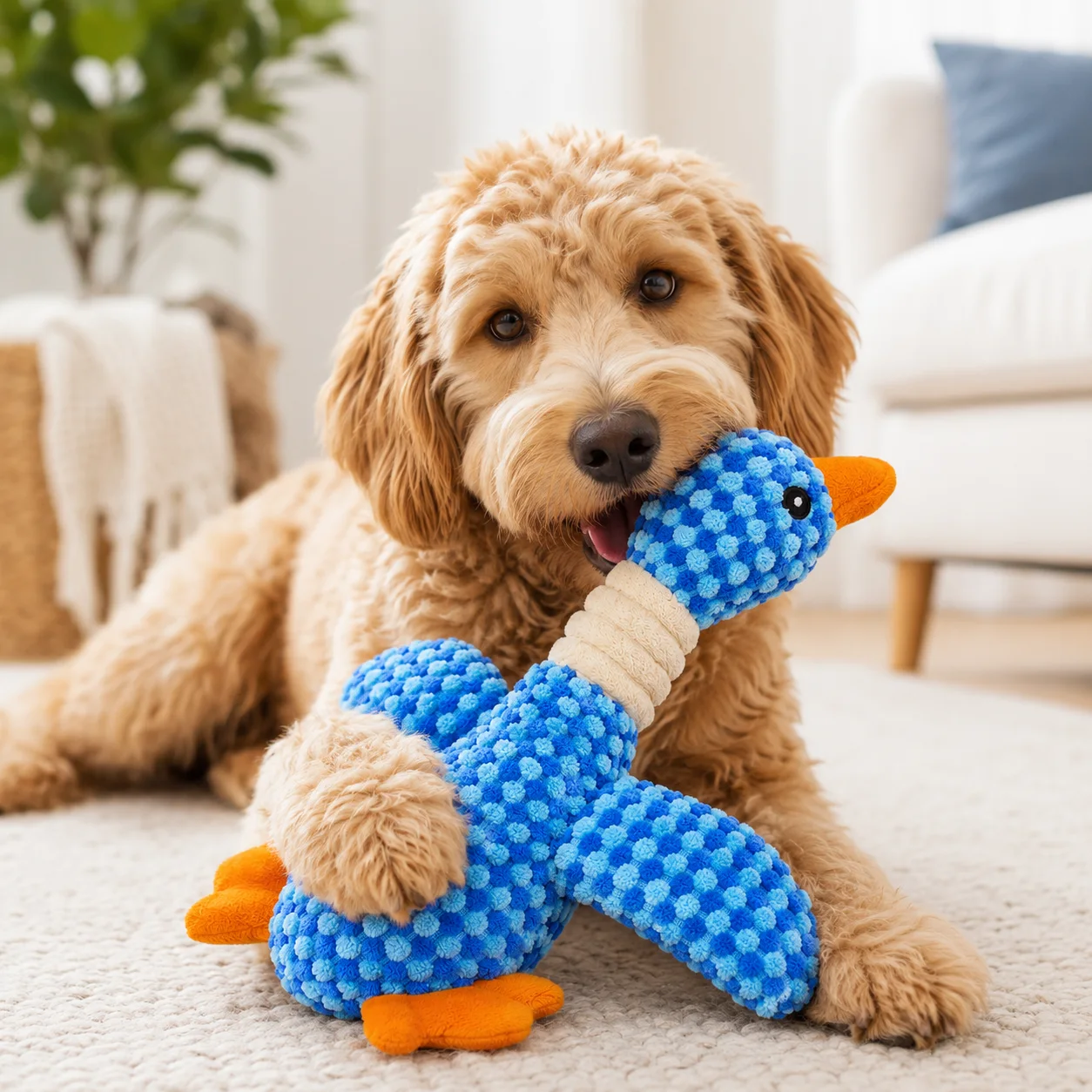 PawTrip Plush Squeaky Duck Dog Toy Dog Toys - PawTrip SA