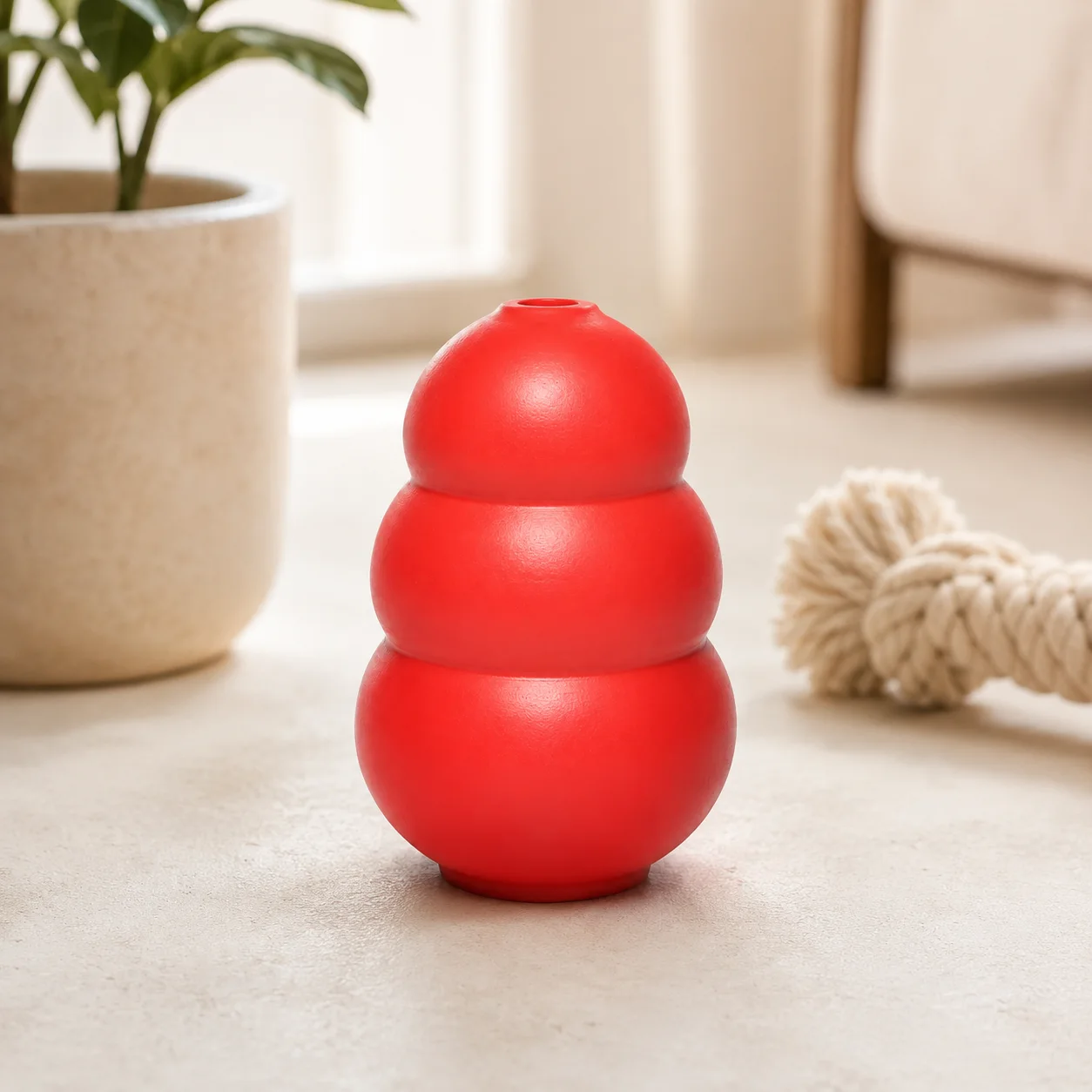 PawTrip Treat Dispensing Rubber Dog Toy Dog Toys thumbnail 2 - PawTrip SA